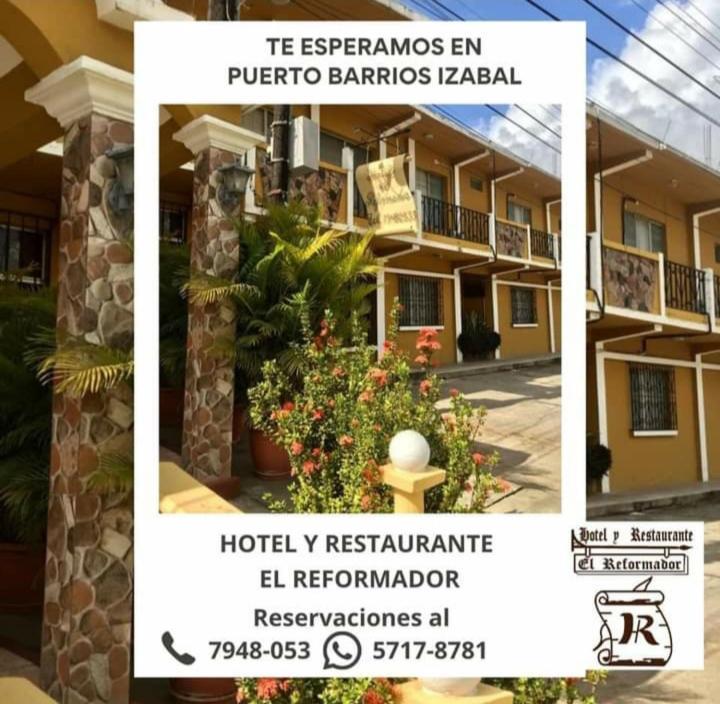 Hotel El Reformador Puerto Barrios Exterior foto